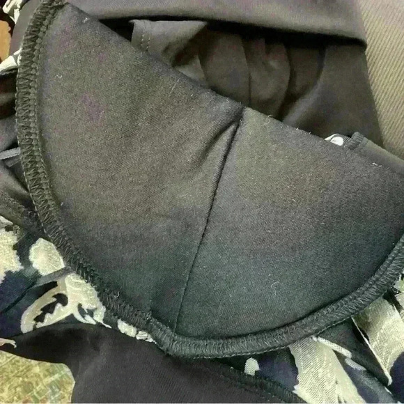 XL DRAPER & DAMON WOMEN Navy & Cream Blouse Shirt Top A52 X Large - Picture 10 of 11